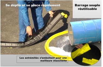 Barrage souple antipollution - Devis sur Techni-Contact.com - 1