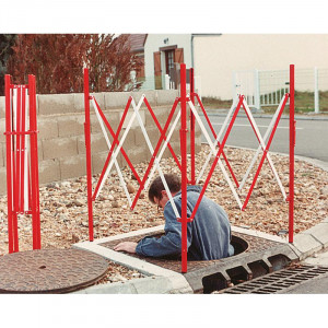 Barrière de chantier extensible en acier - Devis sur Techni-Contact.com - 2