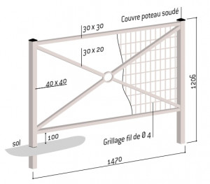 Barrière de rue 1470 mm - Devis sur Techni-Contact.com - 3