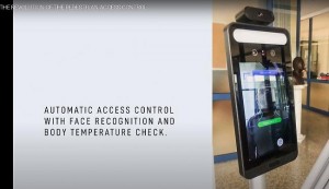 Terminal reconnaissance faciale avec contrôle température - Devis sur Techni-Contact.com - 2