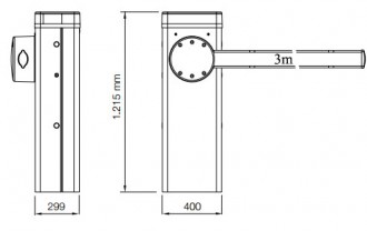 Barrière levante automatique 3m kit complet - Devis sur Techni-Contact.com - 3