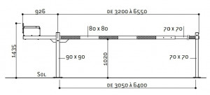 Barrière levante manuelle en Alu - Devis sur Techni-Contact.com - 5