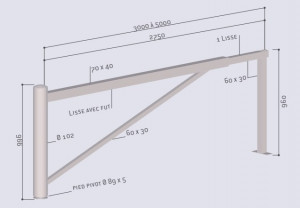 Barrière pivotante télescopique - Devis sur Techni-Contact.com - 4