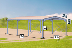 Bâtiment galvanisé en kit de 230m²