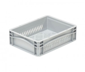 Bac plastique euronorme ajouré 400x300x120 mm - Devis sur Techni-Contact.com - 1