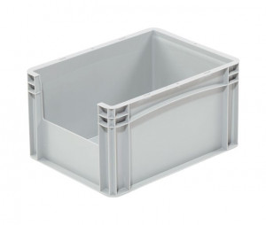 Bac plastique avec ouverture 400x300x220 mm - Devis sur Techni-Contact.com - 1