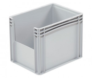 Bac plastique avec ouverture 400x300x320 mm - Devis sur Techni-Contact.com - 1