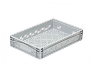 Bac plastique euronorme ajouré 600x400x120 mm - Devis sur Techni-Contact.com - 1