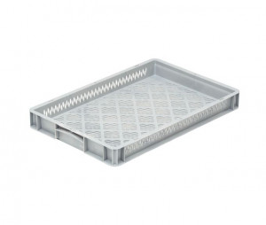 Bac plastique euronorme ajouré 600x400x70 mm - Devis sur Techni-Contact.com - 1