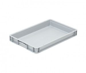 Bac plastique euronorme plein 600x400x70 mm - Devis sur Techni-Contact.com - 1