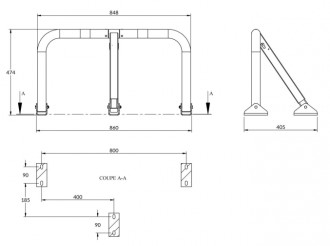 Bloc de parking  en acier - Devis sur Techni-Contact.com - 2