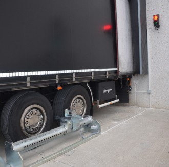 Blocage roues de camion