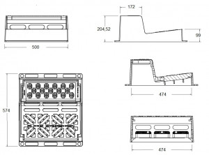 Bordure en fonte absorbante  - Devis sur Techni-Contact.com - 2