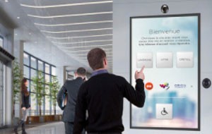 Borne accueil vidéo à écran tactile - Devis sur Techni-Contact.com - 1