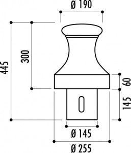 Borne fonte Hauteur 300 mm - Devis sur Techni-Contact.com - 2