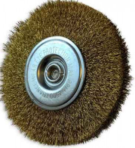 Brosse circulaire sur tige 3 rangs Laiton - Devis sur Techni-Contact.com - 3