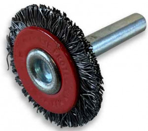 Brosse circulaire sur tige acier 1 rang - Devis sur Techni-Contact.com - 1