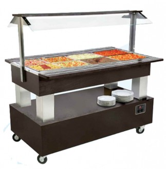 Buffet chauffant mobile avec vidange - Devis sur Techni-Contact.com - 1