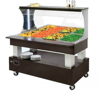 Buffet mural chauffant pour self service - Devis sur Techni-Contact.com - 1