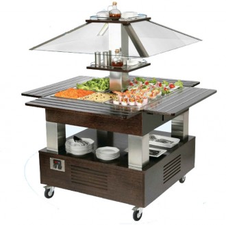 Buffet réfrigéré mobile 4 bacs - Devis sur Techni-Contact.com - 1