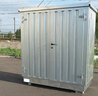 Bungalow de stockage 2 portes avec isolation 2m x 1m - Devis sur Techni-Contact.com - 1