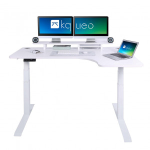 Bureau assis debout en angle CORNER 160x110cm - Devis sur Techni-Contact.com - 2