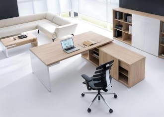 Bureau de direction à plateau mélaminé - Devis sur Techni-Contact.com - 4