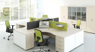 Bureau de travail opératif ergonomique