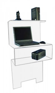 Bureau design plexi - Devis sur Techni-Contact.com - 1