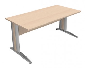 Bureau rectangulaire pied L - Devis sur Techni-Contact.com - 1