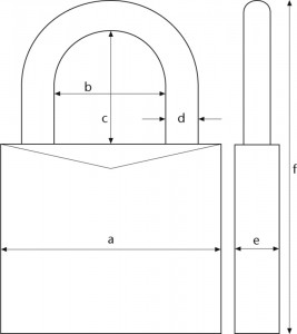 Cadenas classique traditionnelle pour porte diamètre anse 6 mm - Devis sur Techni-Contact.com - 3