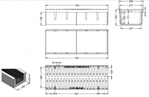 Caniveau avec sa grille en fonte ductile - Devis sur Techni-Contact.com - 2