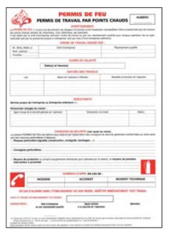 Carnet permis de feu - Devis sur Techni-Contact.com - 1