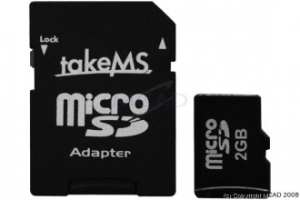 Carte mémoire Micro SD 2GO adaptateur - Devis sur Techni-Contact.com - 1