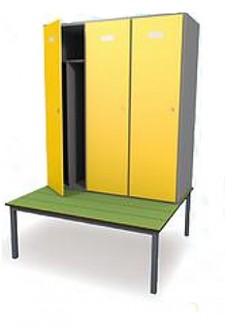 Casiers vestiaires avec socle banc - Devis sur Techni-Contact.com - 1