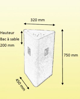 Cendrier extérieur béton - Devis sur Techni-Contact.com - 2