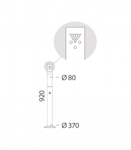 Cendrier sur pied avec serrure - Devis sur Techni-Contact.com - 6