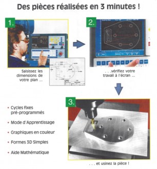 Centre d'usinage vertical axes conversationnelle - Devis sur Techni-Contact.com - 2