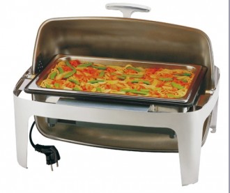 Chafing dish Elite electrique GN 1/1 avec couvercle - Devis sur Techni-Contact.com - 1