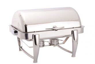 Chafing dish rectangulaire à couvercle rabattable - Devis sur Techni-Contact.com - 1