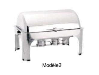 Chafing dish rectangulaire en acier