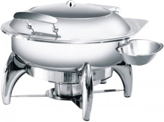 Chafing dish rond à hublot - Devis sur Techni-Contact.com - 1