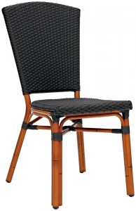 Chaise bistrot en imitation rotin  - Devis sur Techni-Contact.com - 2