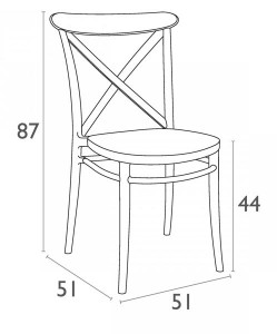 Chaise bistrot plastique premium - Devis sur Techni-Contact.com - 6