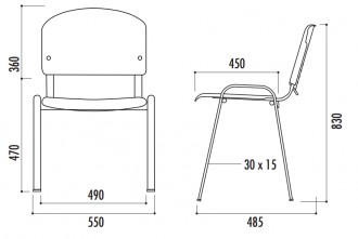 Chaise bois empilable - Devis sur Techni-Contact.com - 2