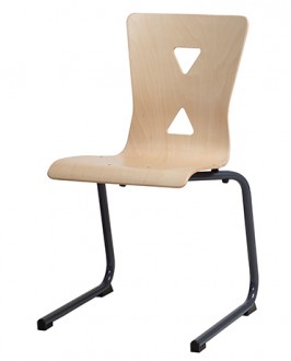 Chaise cantine coque en hêtre multiplis - Devis sur Techni-Contact.com - 1