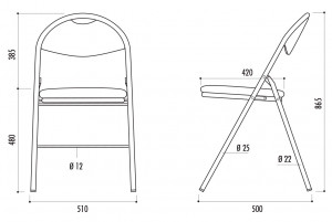 Chaise collectivité pliante - Devis sur Techni-Contact.com - 2