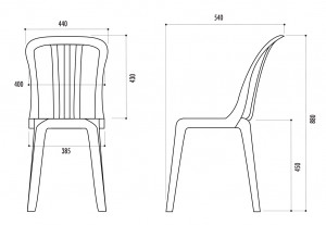 Chaise empilable monobloc - Devis sur Techni-Contact.com - 3