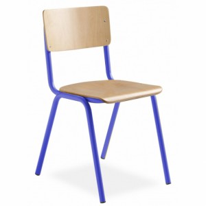 Chaise scolaire tube et bois - Devis sur Techni-Contact.com - 1