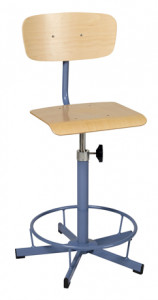 Chaise scolaire de laboratoire réglable par vis - Devis sur Techni-Contact.com - 1